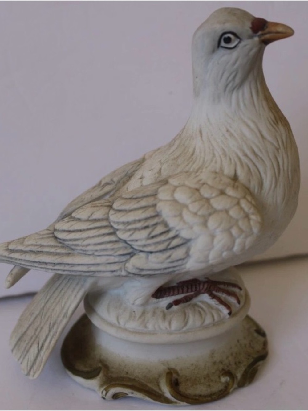 Vintage Ardco Porcelain Pigeon Dove Figurine 5" Tall